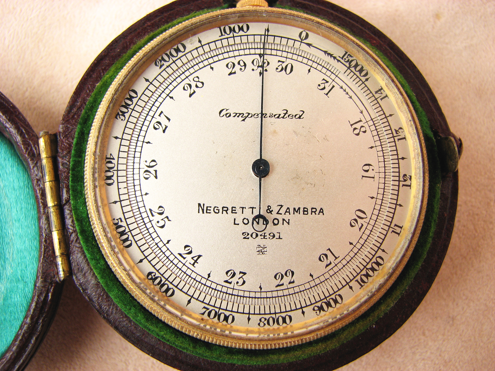 WW1 Royal Flying Corp pocket barometer and altimeter by Negretti & Zambra